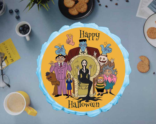 Addams Family Halloween Cake