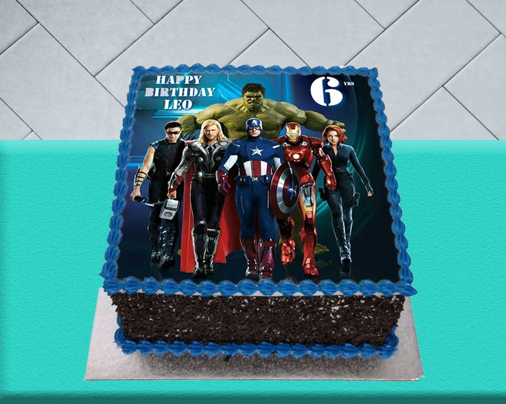 Avengers Cake - Square