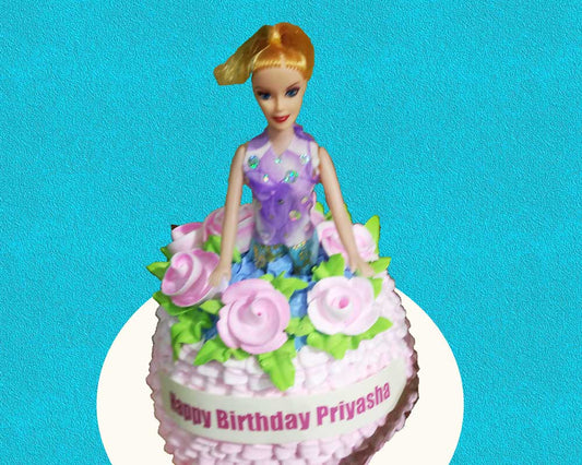 Barbie Doll Cake D2