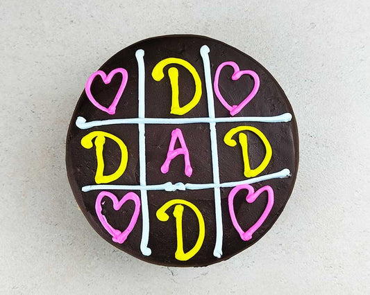 Dad Tic Tac Toe Chocolate Cake