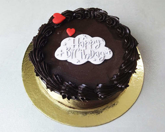 Happy Birthday Chocolate Truffle Cake