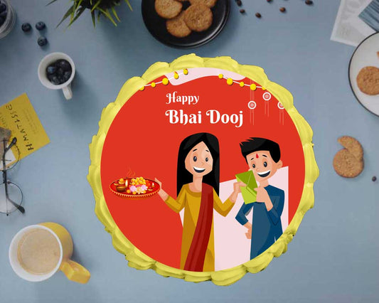 Happy Bhai Dooj Cake