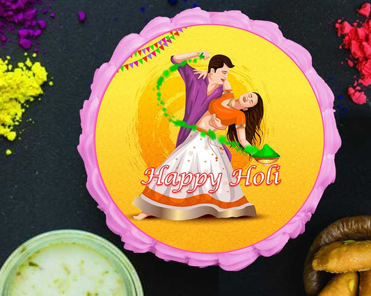 Holi Couple Cake