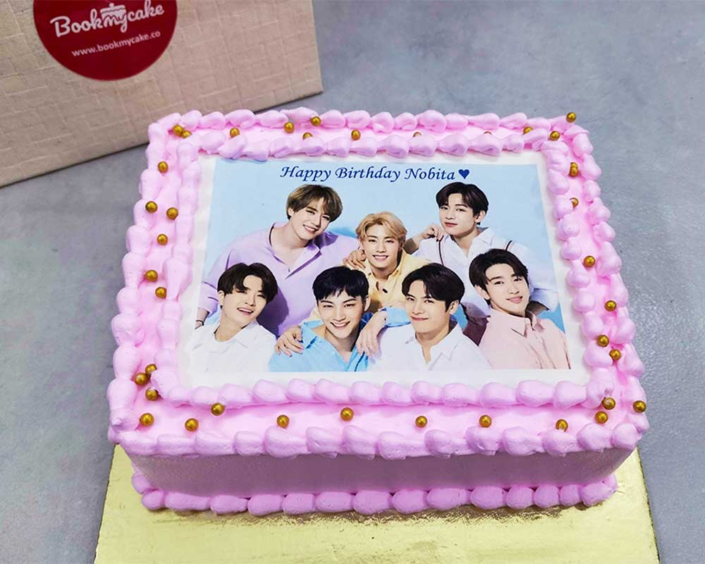 K-pop BTS Square Cake