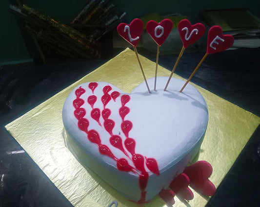 Love Bubbles - Heart Cake