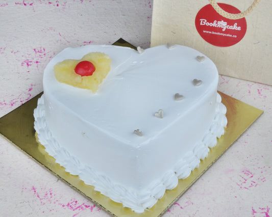 Pineapple Heart Cake