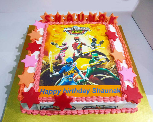 Power Ranger Photo Cake