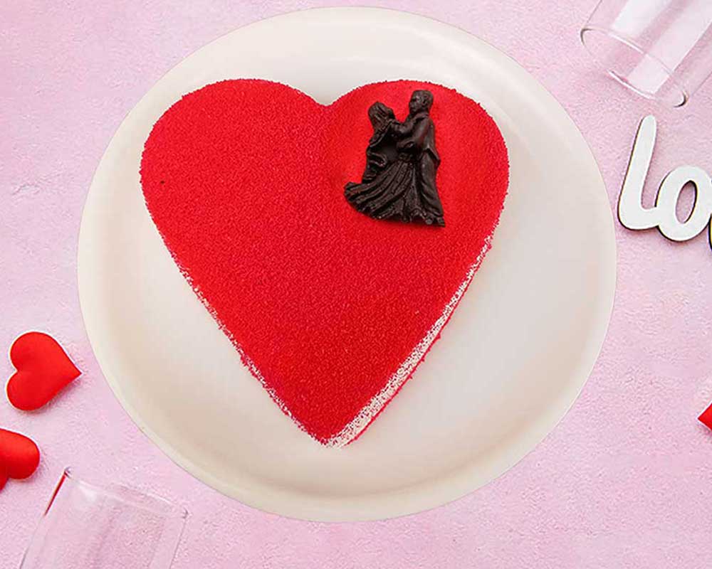 Red Velvet Valentine Cake