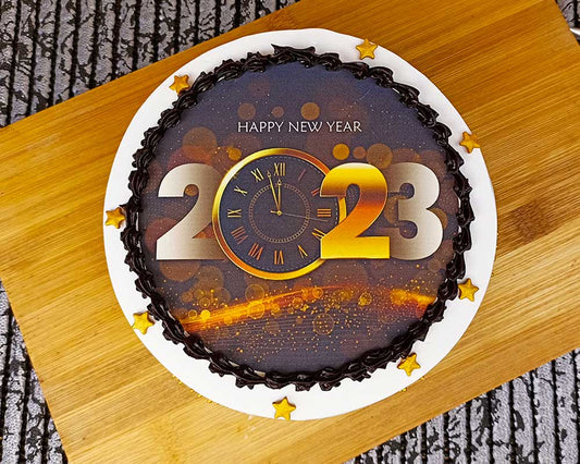 New Year Theme Cake