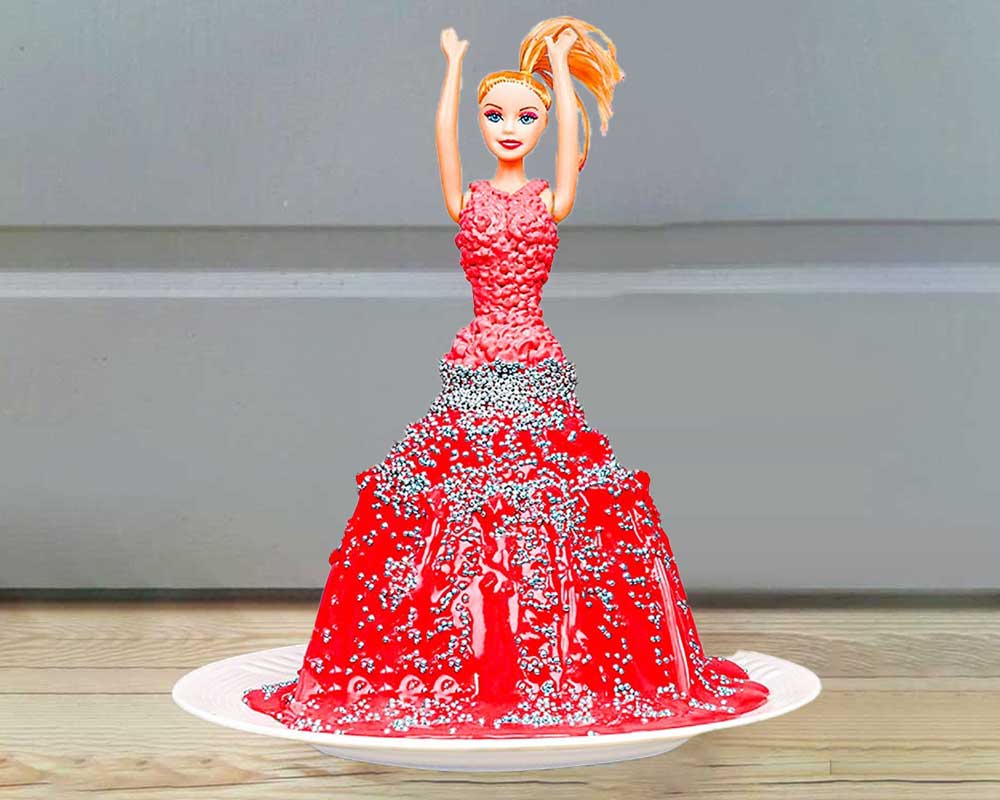 Barbie Pull Me - Tsunami Cake