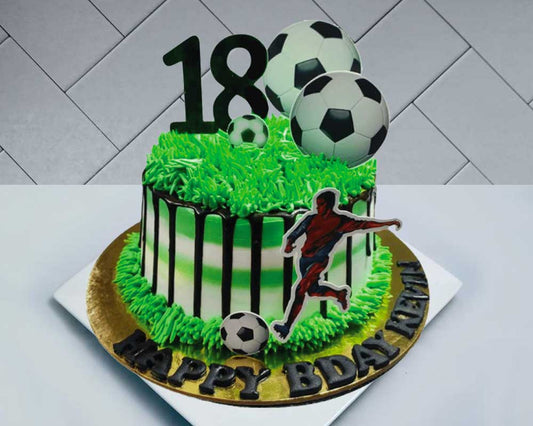 Football Player Cake - 18th Birthday