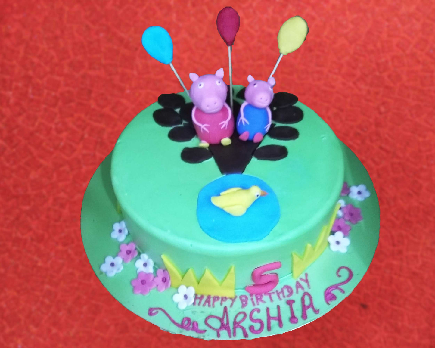 Peppa Pig Cartoon Cake