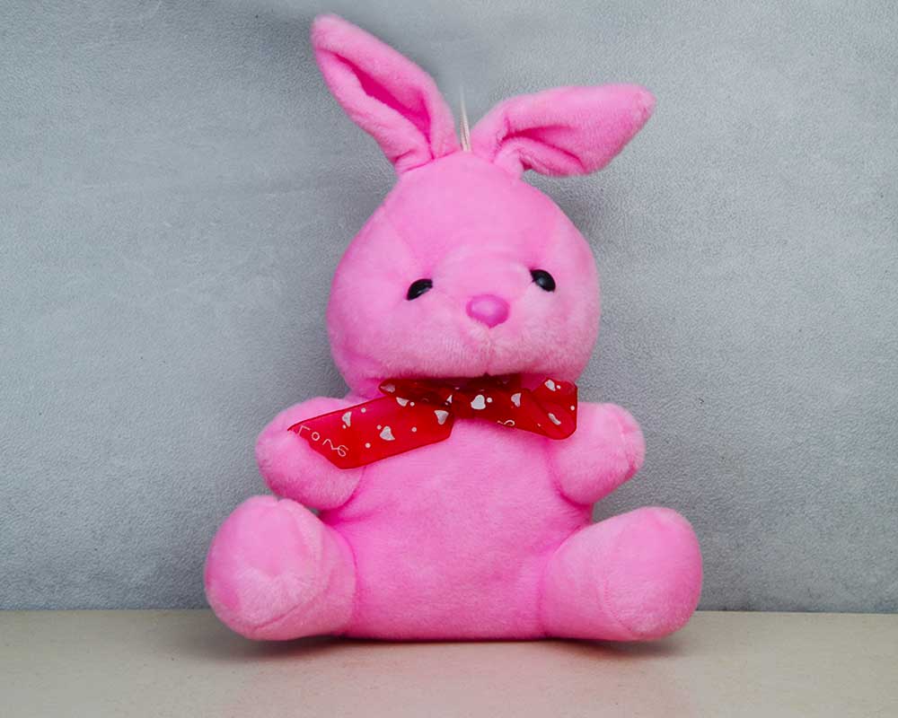 Fluffy Pink Bunny Soft Toy