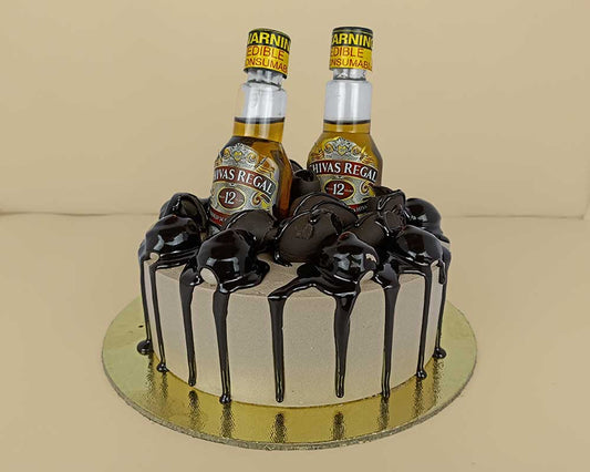 Chocolate Miniature Celebration Cake - Chivas Regal