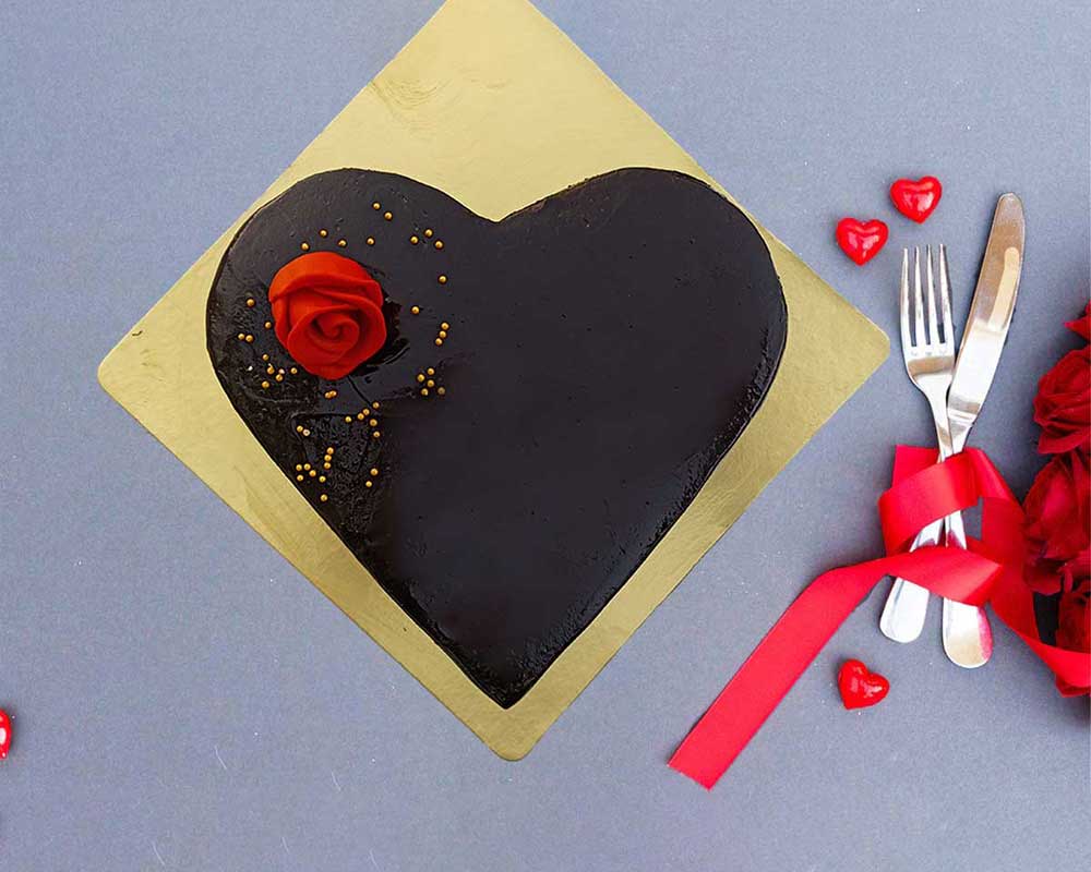 Belgian Chocolate Valentine Cake