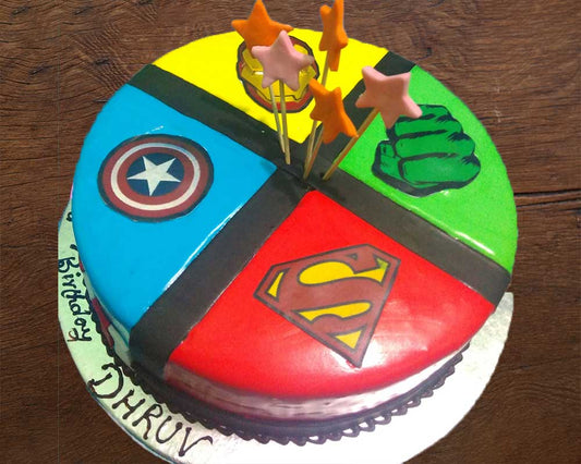 Super Heros Cake