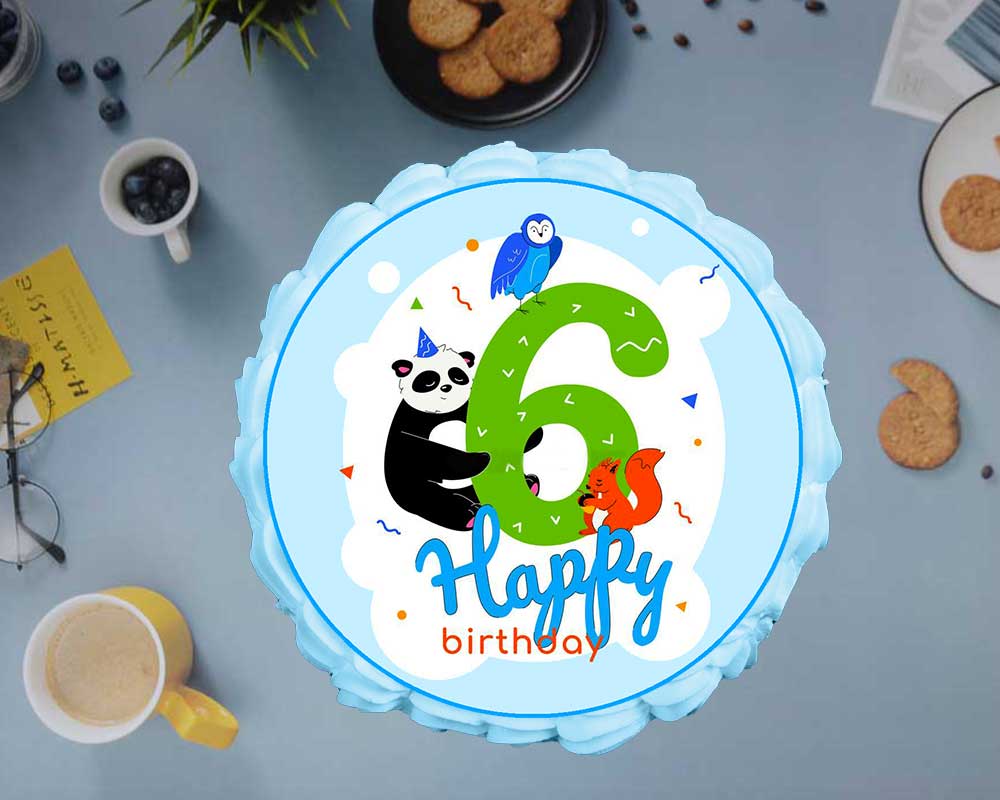 Sixth Birthday Cake - Jungle Theme