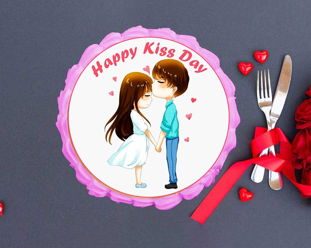 Kiss Day Cake