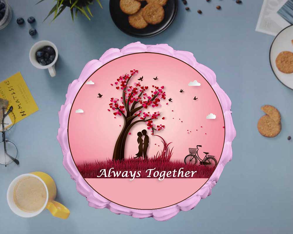 Always Together Photo Cake