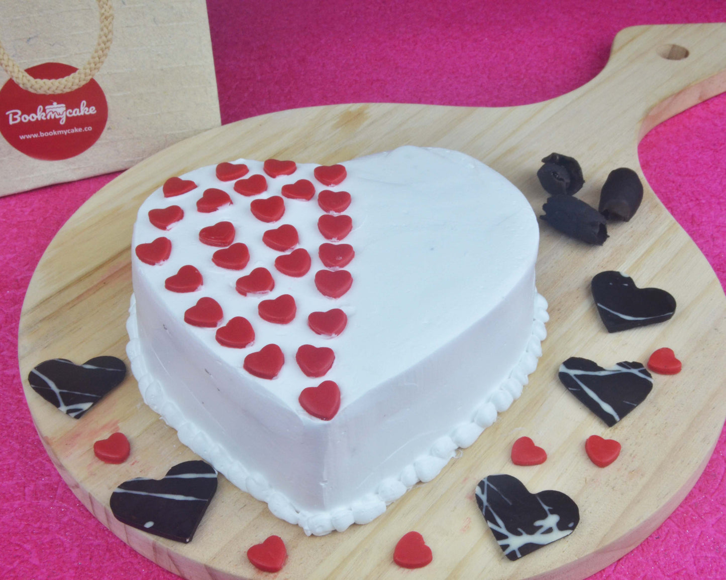 Heart d3 Cake