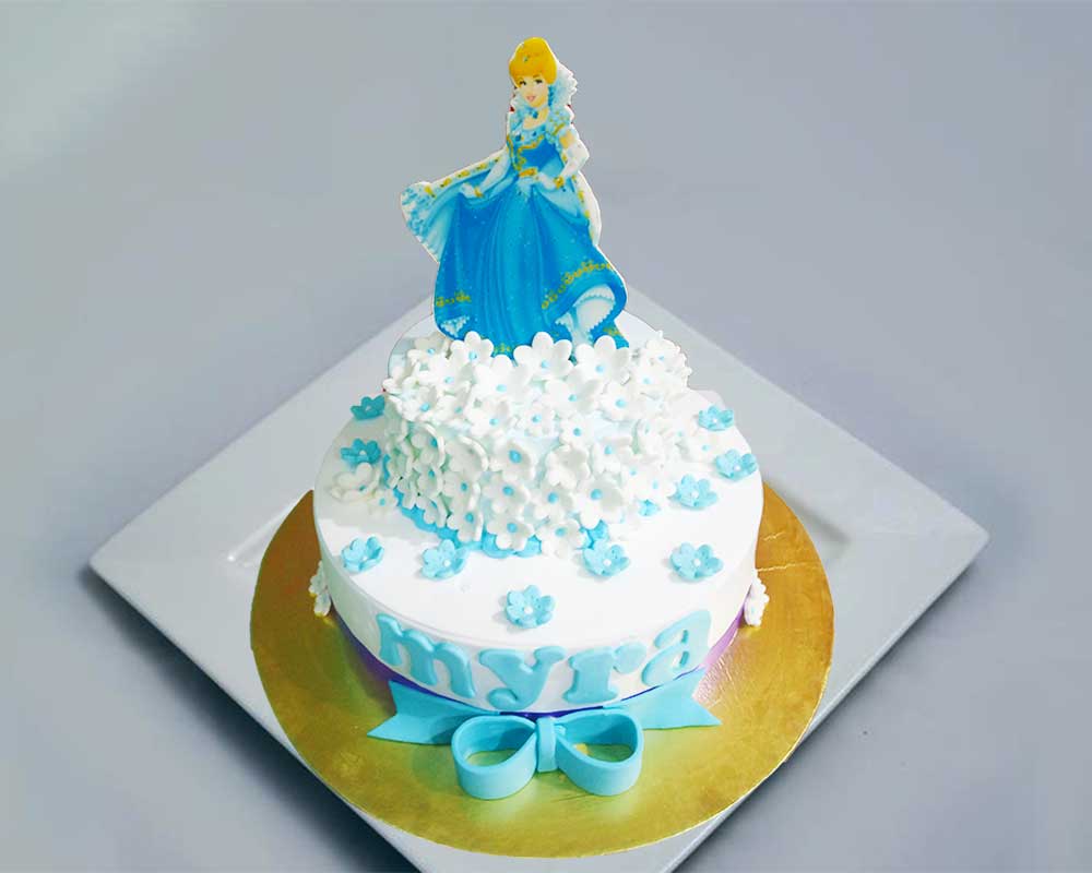 Princess Elsa Birthday Cake - 2 tier