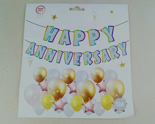 Happy Anniversary Banner - Shimmer