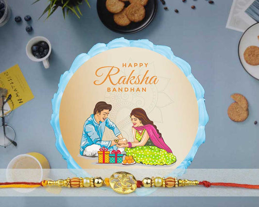 Raksha Bandhan Cake and Rakhi