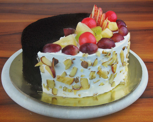 Fruit Chocolate Mud Fusion Cake
