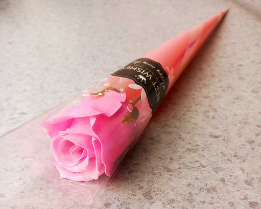 Single Pink Rose ( hyperreal )