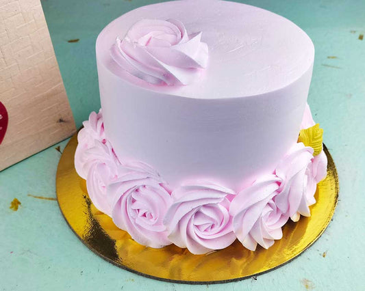 Pink Rosette cake