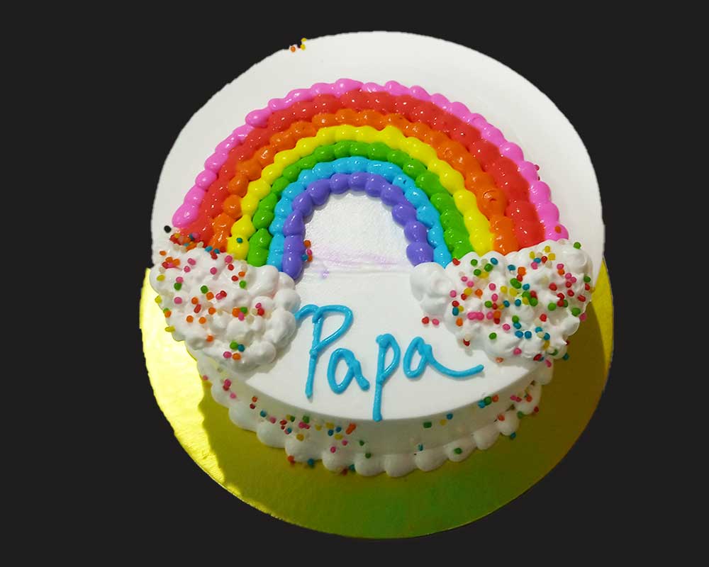 Rainbow Cream Cake