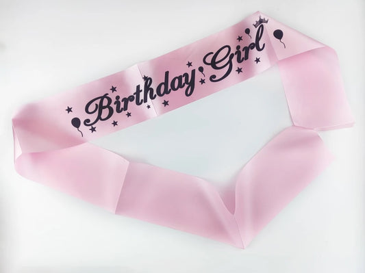 Birthday Girl Sash - Pink