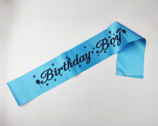 Birthday Boy Sash - Blue