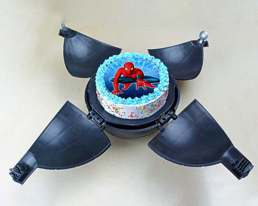 Spiderman surprise Bomb Cake