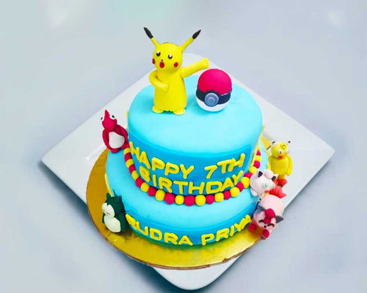 Pokemon Cake - 2 tier